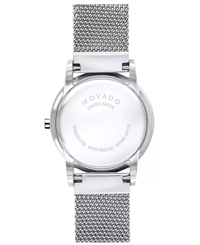 Movado Women's Swiss Museum Classic Stainless Steel Mesh Bracelet Watch 28mm 4