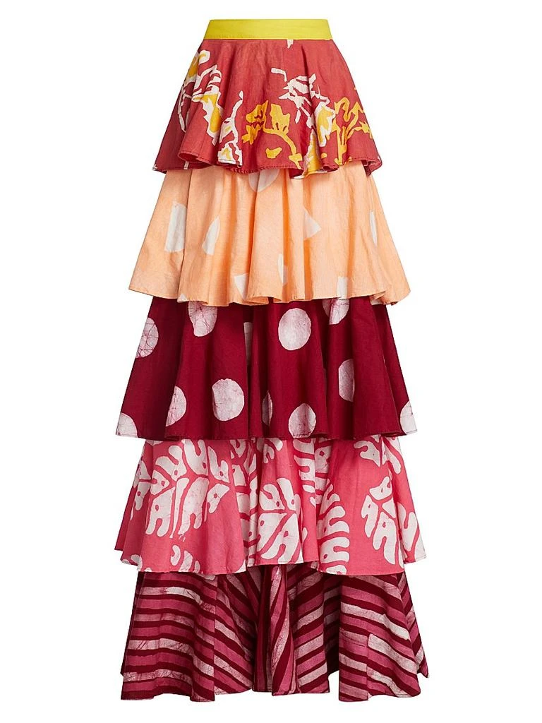 Studio 189 Erica Tiered Ruffle Maxi Skirt 1