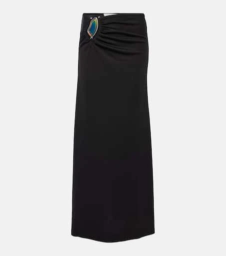 Christopher Esber Moodstone ruched maxi skirt 1
