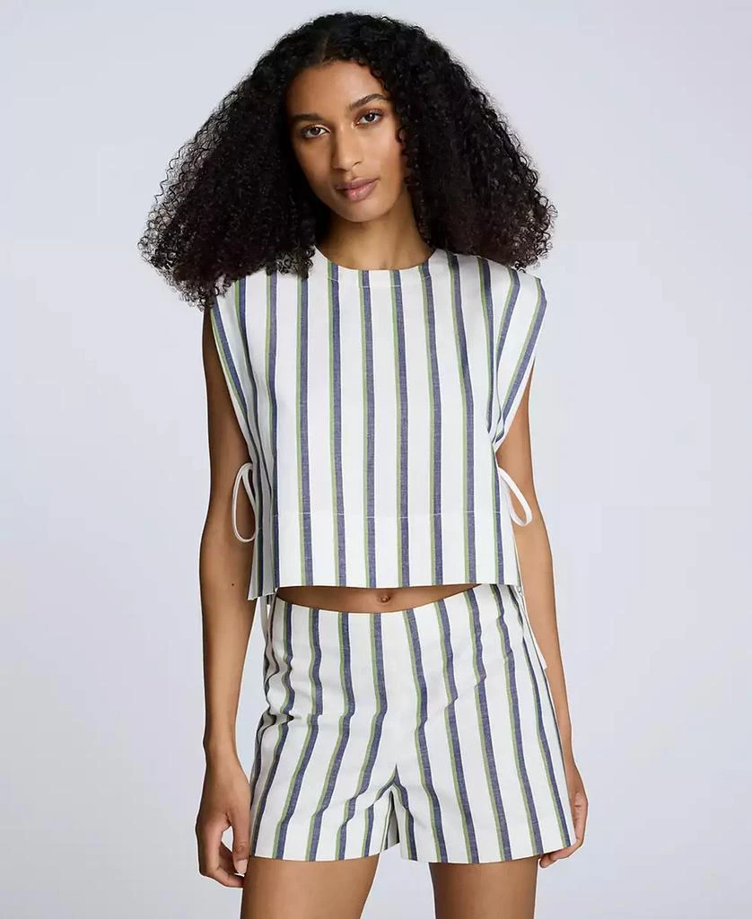 Kenneth Cole Women's Striped Tie-Side Tank Top 1