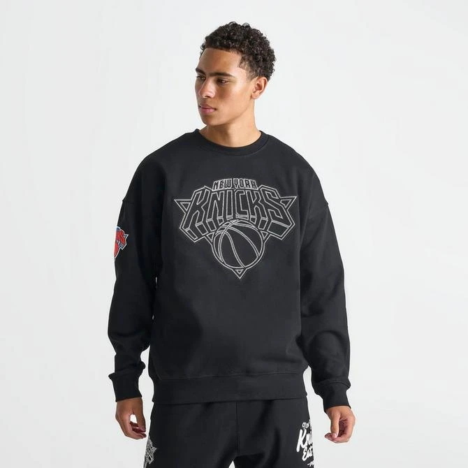 Pro Standard Men's Pro Standard New York Knicks NBA Paint The City Fleece Crewneck Sweatshirt 3