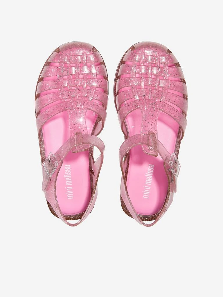 Mini Melissa Mini Melissa Girls Possession Shiny Sandals in Pink 4