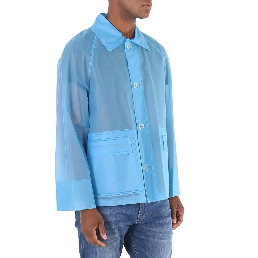 Burberry Sky Blue Soft-touch Plastic Jacket 3