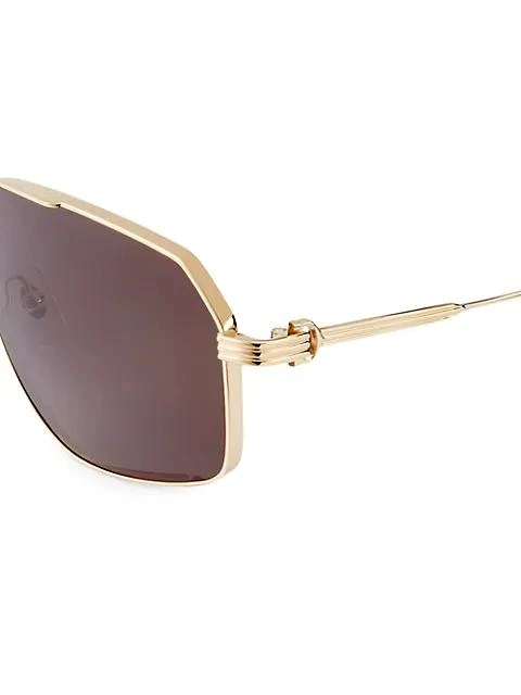 Cartier Core Range 61MM Pilot Sunglasses 3