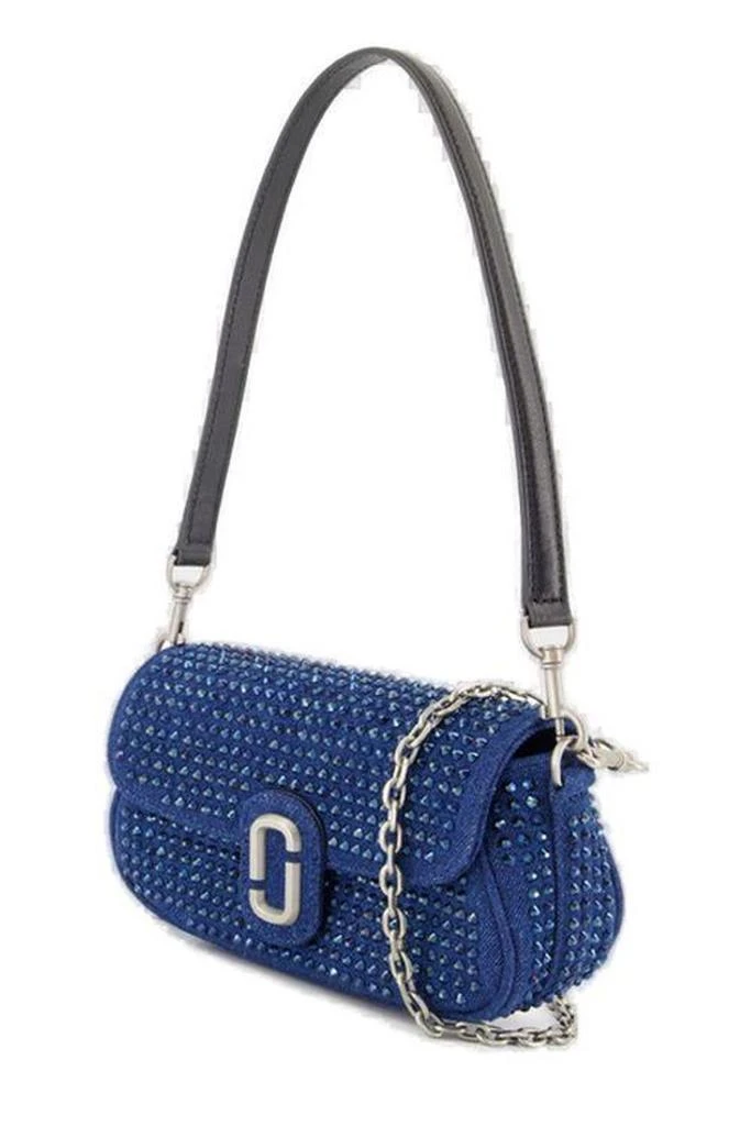 Marc Jacobs Marc Jacobs The Crystal Denim Clover Shoulder Bag 3