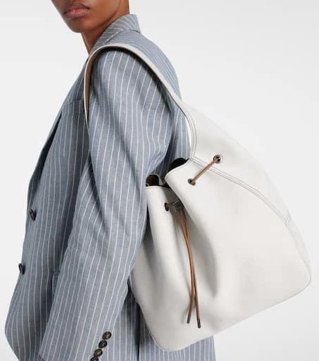 Brunello Cucinelli Foulard Large canvas bucket bag 2