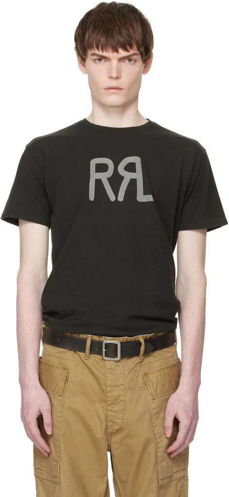 RRL Black Ranch Logo T-shirt