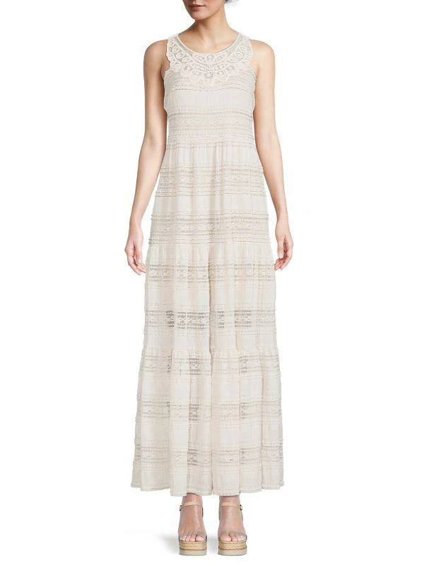 Eliza Reverse Stripe Strapless Maxi Dress main image 1