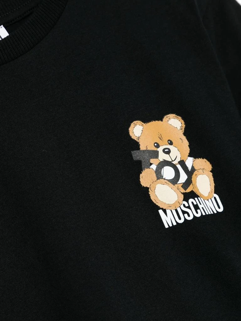 Moschino Kids Teddy Bear Logo T-Shirt in Black 4