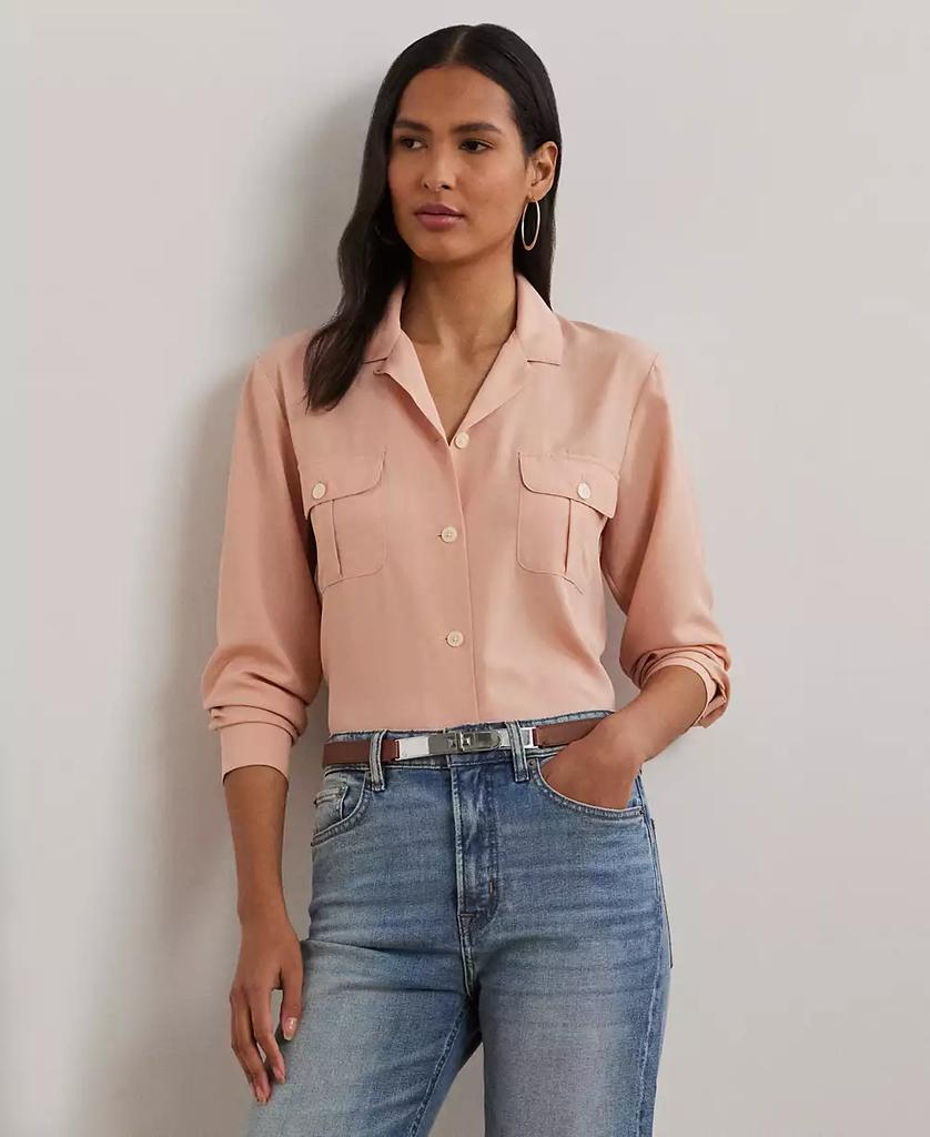 Ralph Lauren Women
s Relaxed-Fit Crepe Shirt