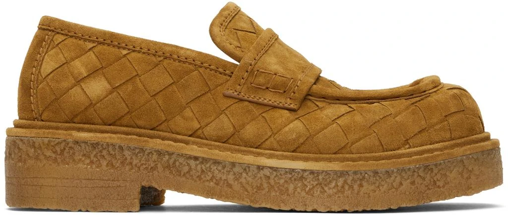 Bottega Veneta Tan Haddock Loafers 1