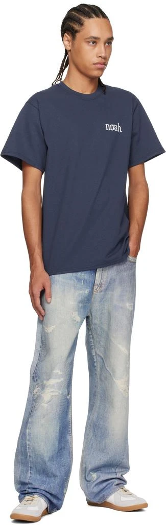 Noah Navy Gothic 'N' T-shirt 4