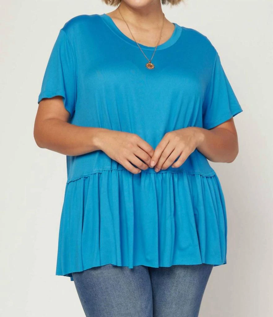 Entro Entro - Short Sleeve Peplum Top 4