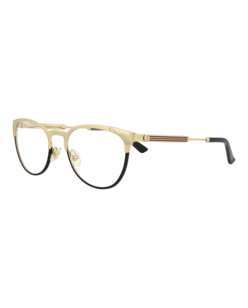 Gucci Round-Frame Metal Optical Frames 2