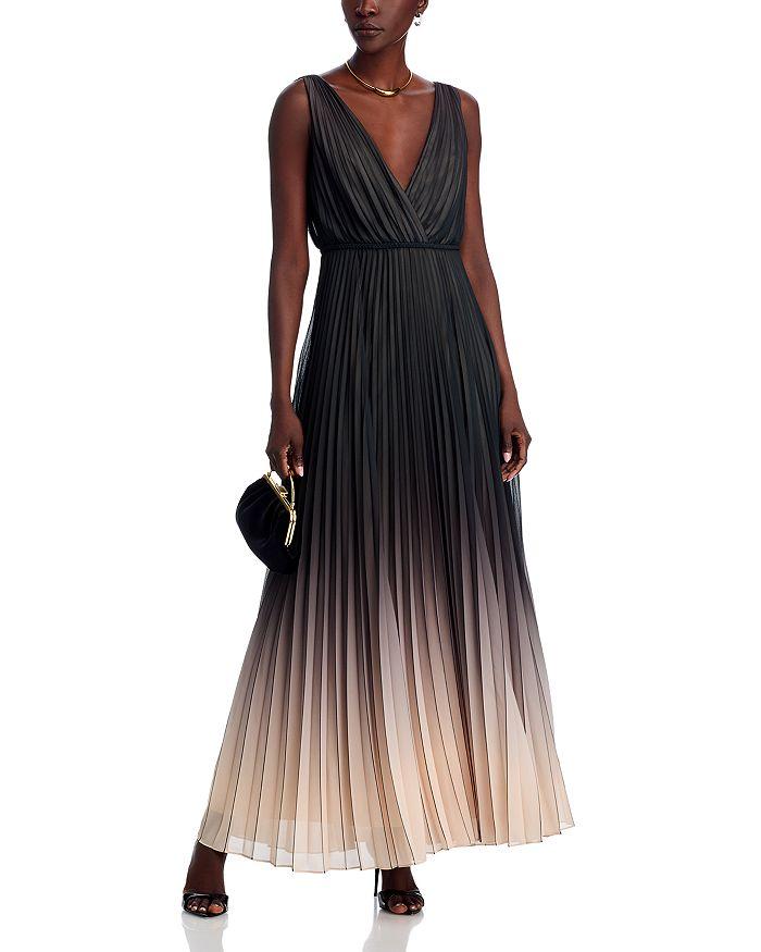 UNGARO Gigi Pleated Dress