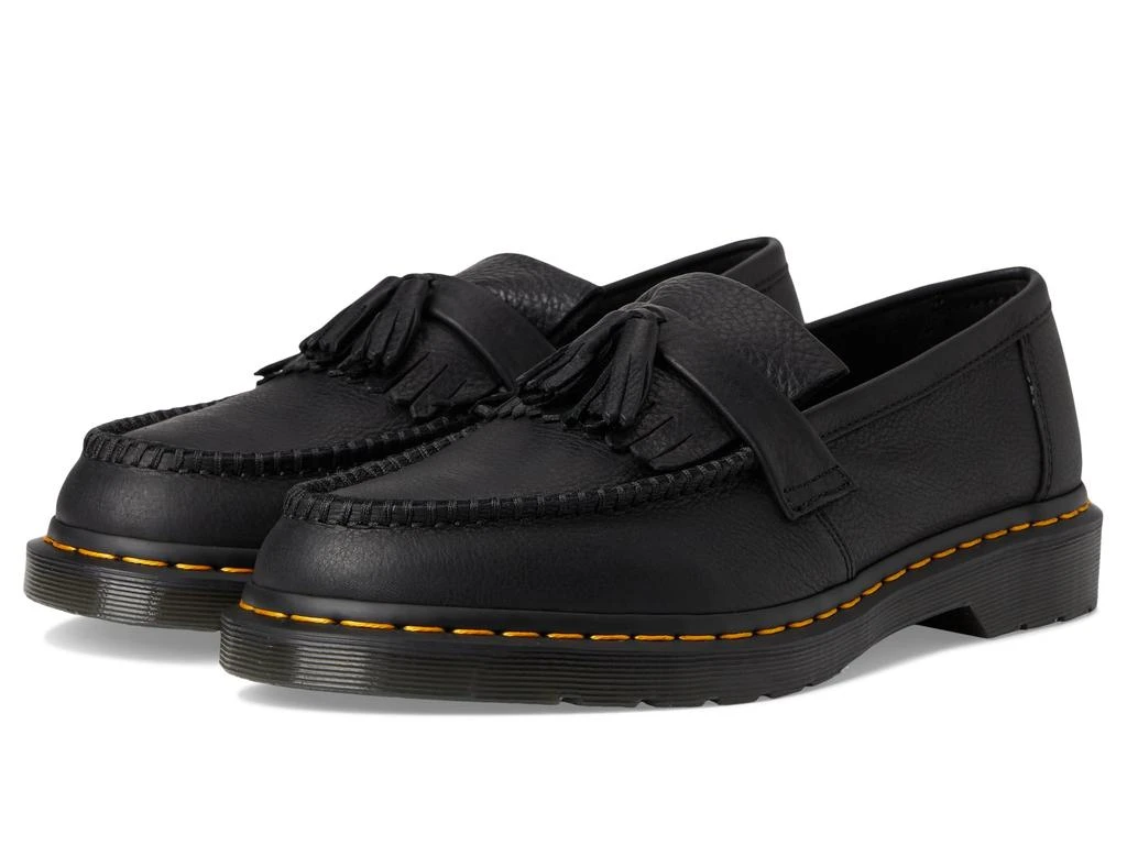 Dr. Martens Adrian Yellow Stitch Leather Loafers 1