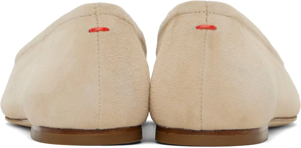 AEYDE Beige Delfina Suede Ballerina Flats 2