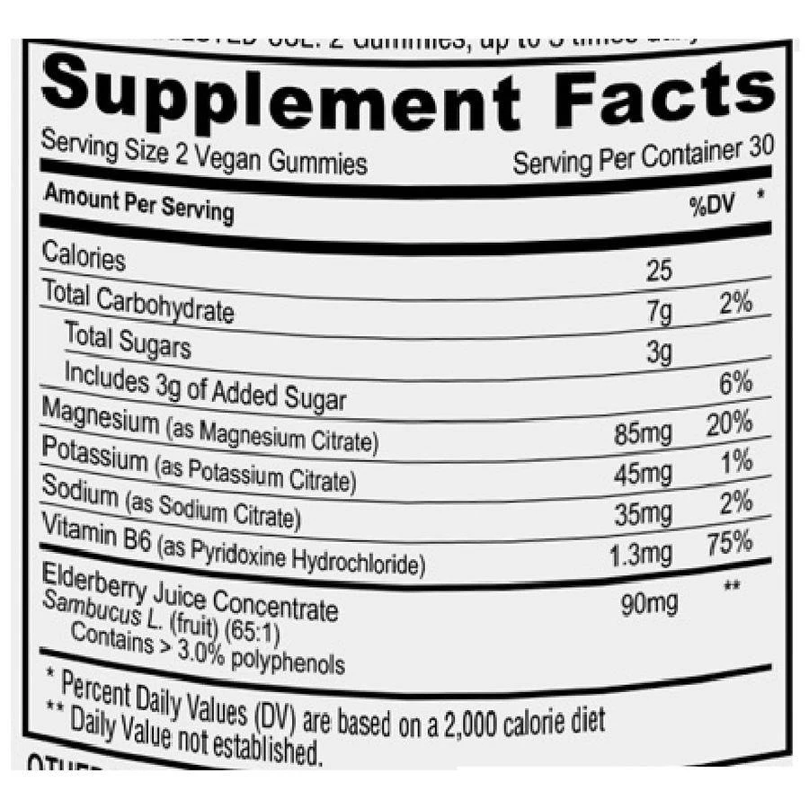 Moonstone Kidney Health Stone Stopper + Immune Support Elderberry Gummies Mixed Berry 4