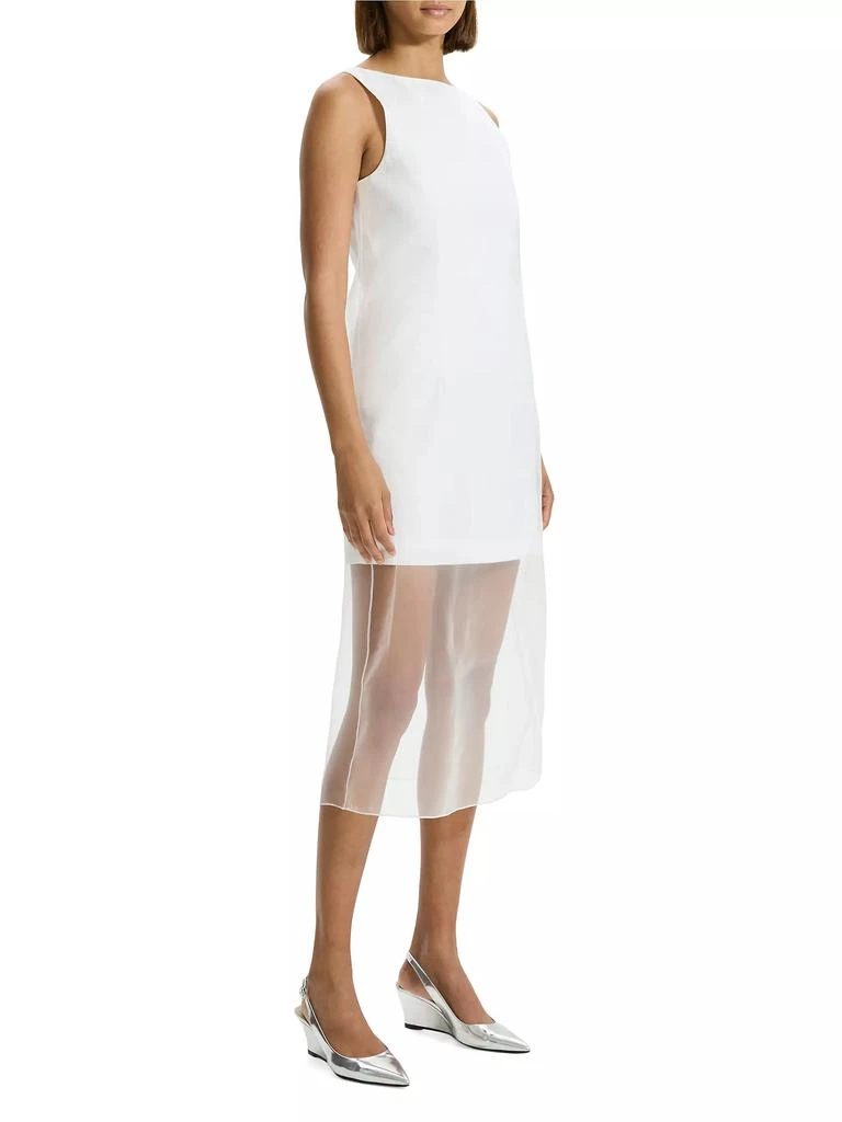 Theory Organza Overlay Midi Dress 3
