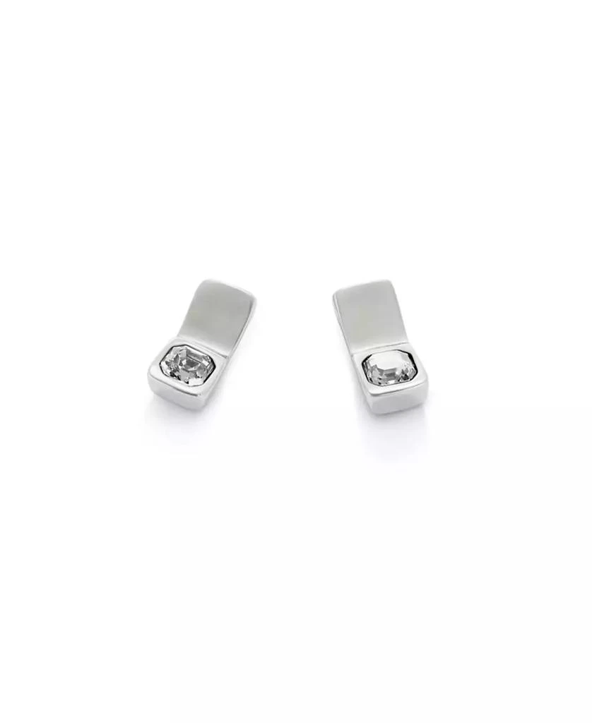 UNOde50 White Facted Glass Earrings 2