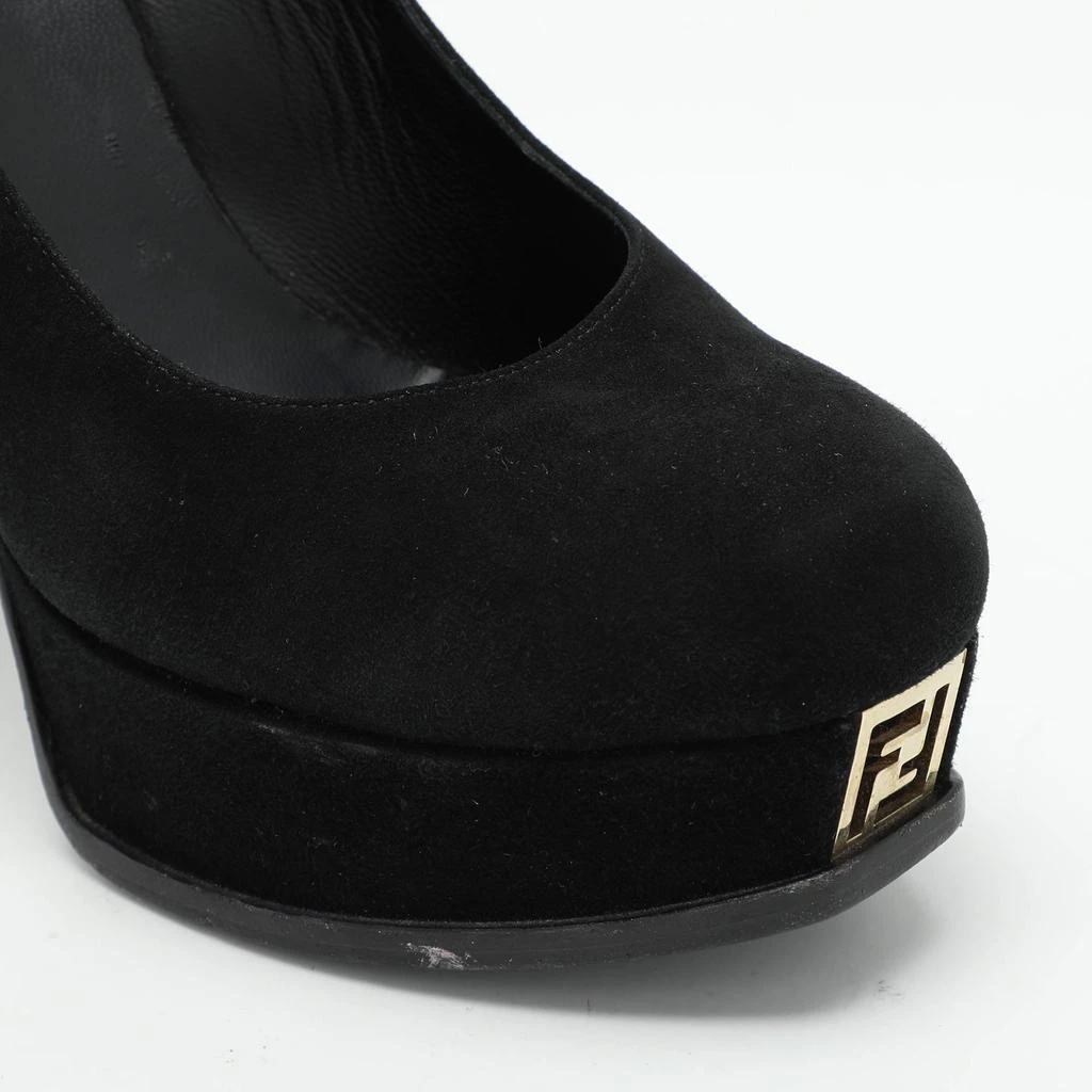 Fendi Fendi Black Suede Fendista Platform Pumps Size 39 7