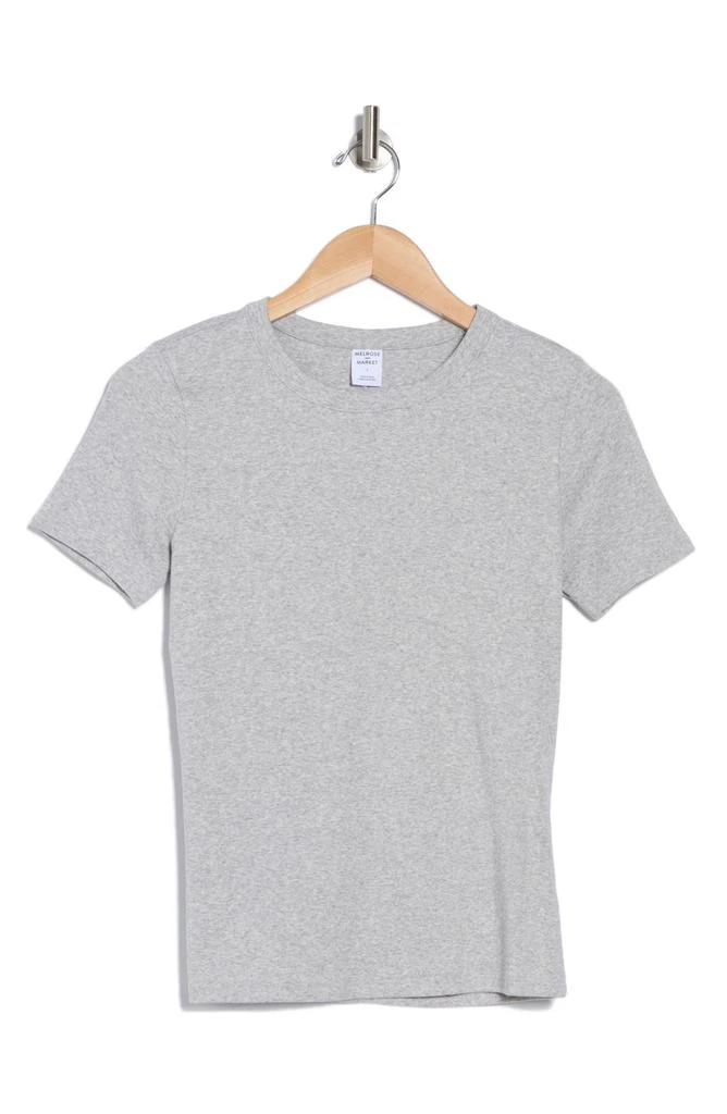 Melrose and Market Cotton Blend Fitted Tee 3