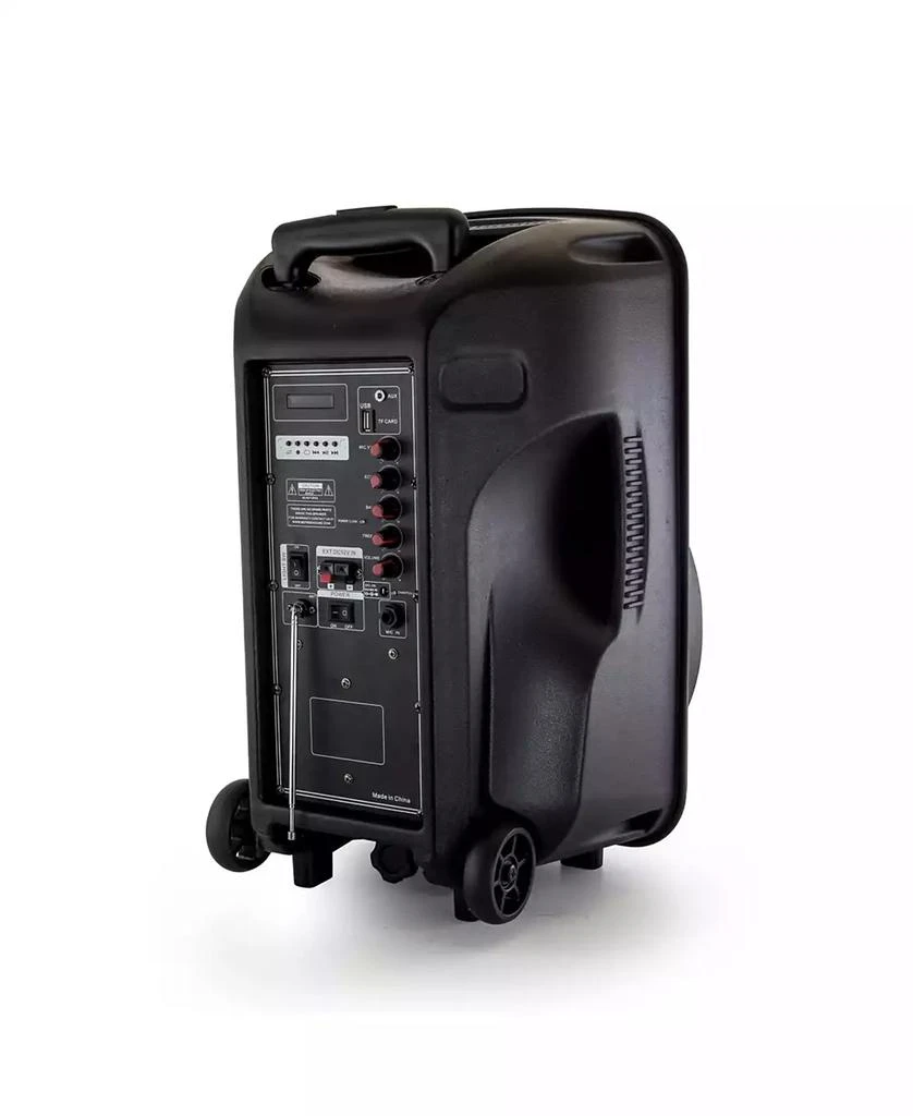 beFree Sound 12 Inch 2500 Watt Bluetooth Portable Party PA Speaker With Illuminating Lights and USB/MicroSD/AUX-in/FM Radio/DV12V Inputs 3