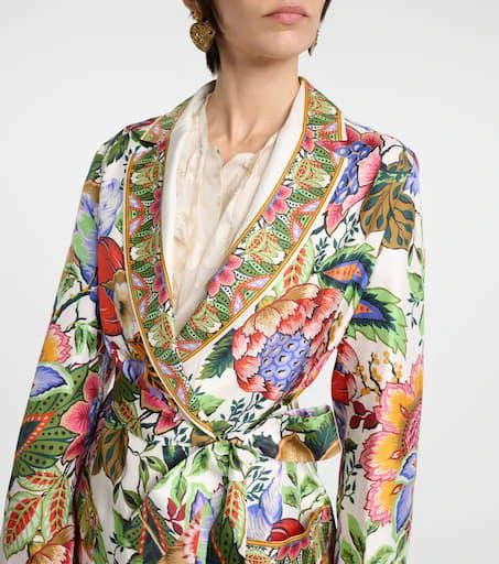 ETRO Floral silk wrap jacket 4