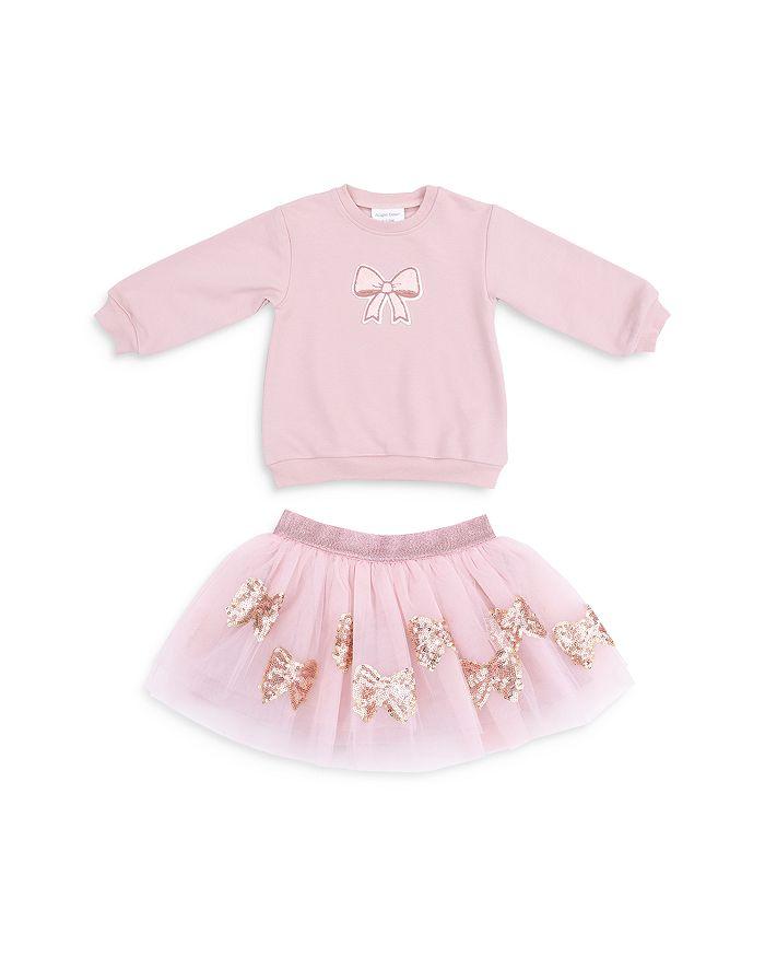 Angel Dear Girls' Bows Puffy Oversized Sweatshirt & Tutu Skirt Set  - Baby