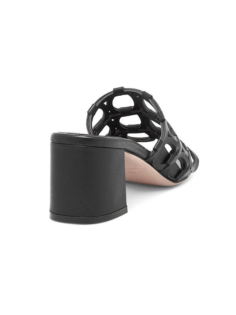 Salvatore Ferragamo Erne 55MM Woven Leather Mules 3