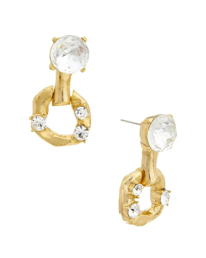 Oscar de la Renta Rhinestone Earrings