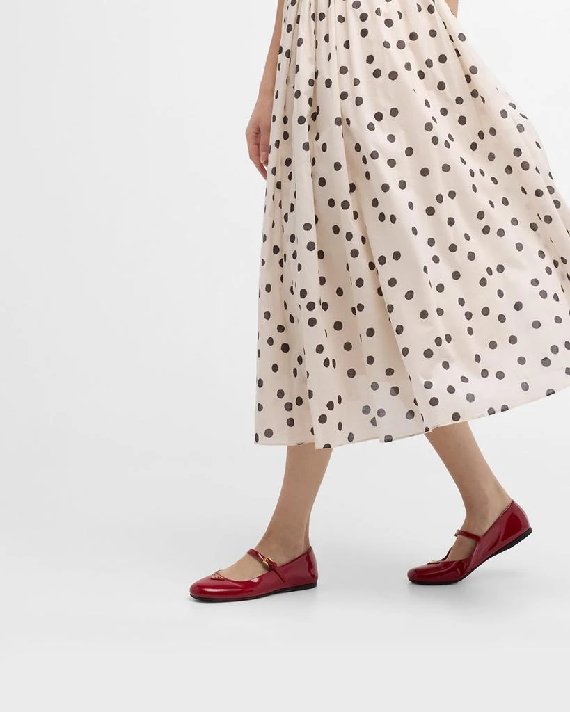 Prada Patent Mary Jane Ballerina Flats 3