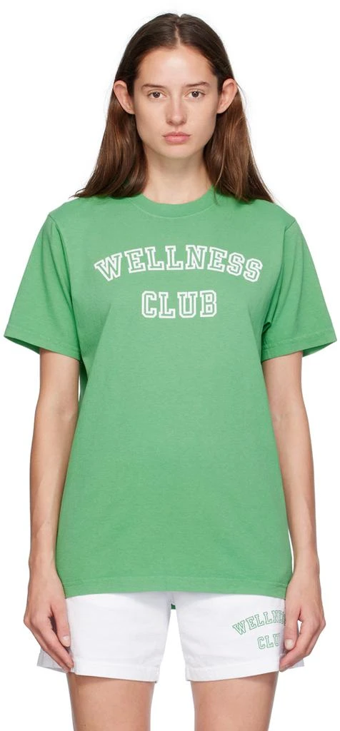 Sporty & Rich Green 'Wellness Club' T-shirt 1