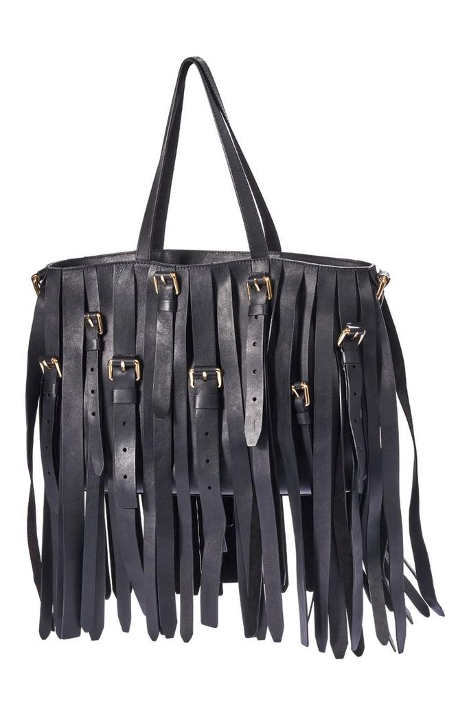 Shop Moschino Fringe Detailed Tote Bag on Sale at BeyondStyle