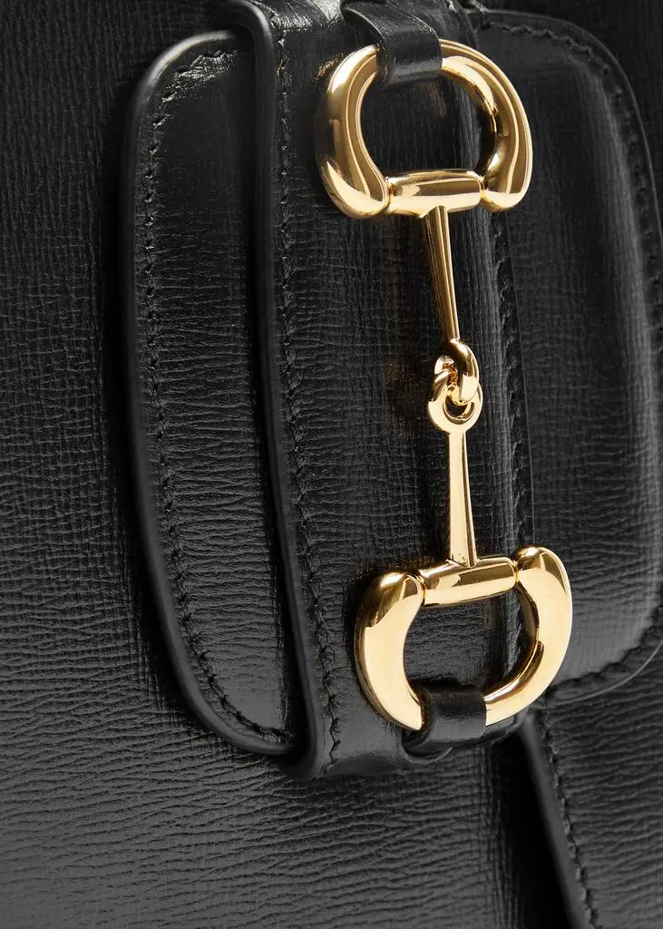 Gucci Horsebit 1955 leather saddle bag 3