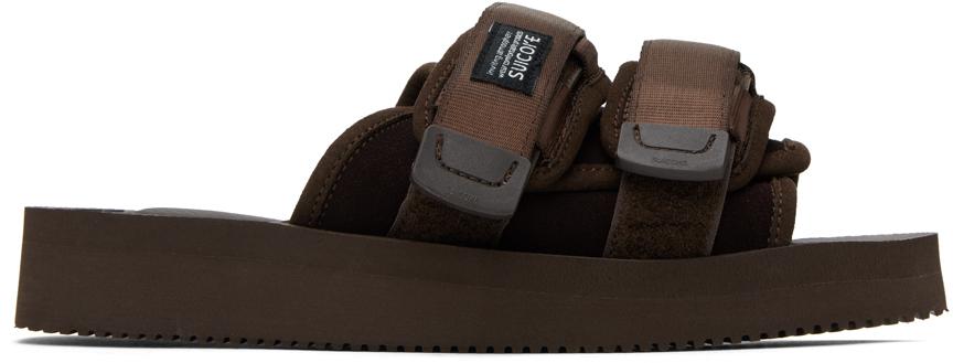 SUICOKE Brown Moto-VS Sandals