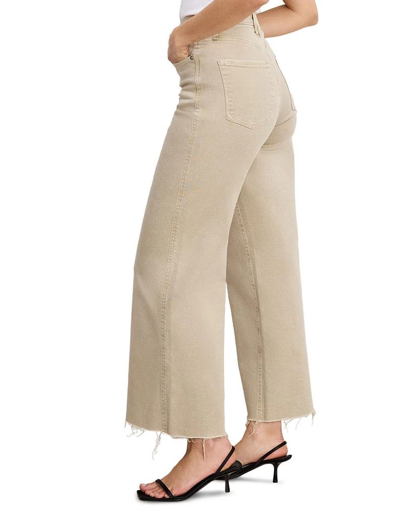 Good American Good Skate High Rise Ankle Jeans in Dune 4