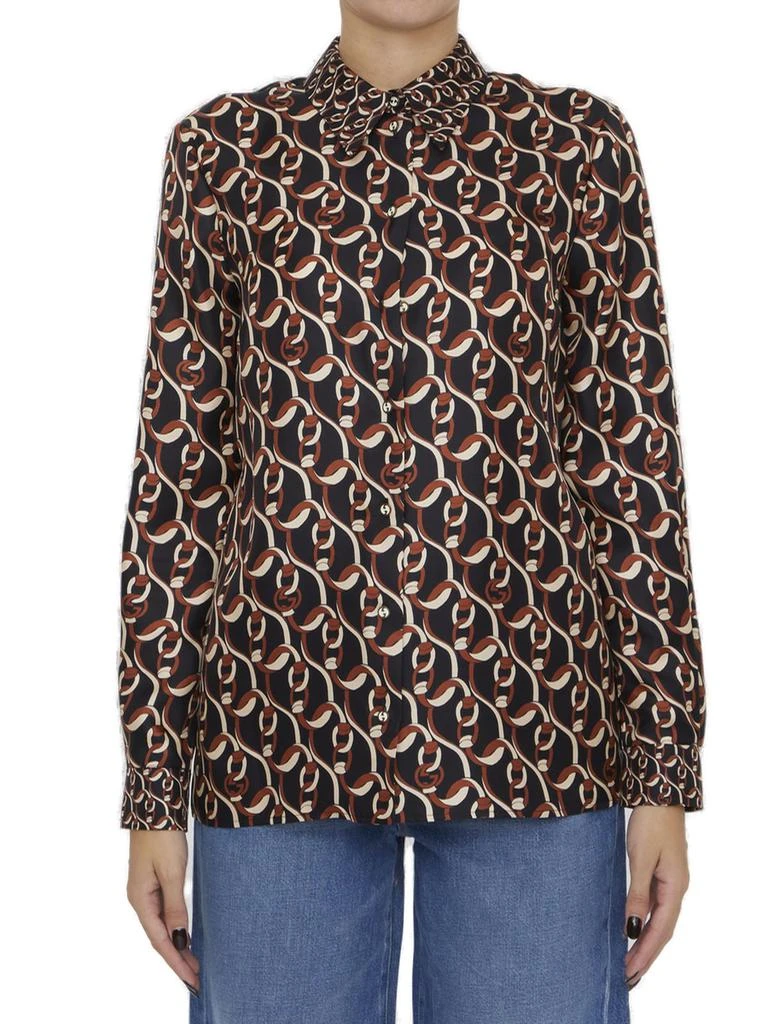 Gucci Gucci Interlocking G Chain Printed Shirt 1