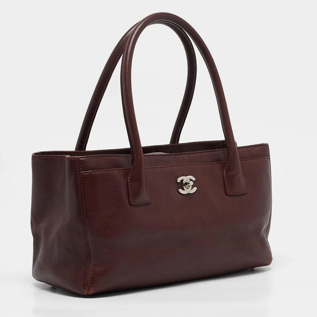 Chanel Chanel Burgundy Leather Small Cerf Shopper Tote 3