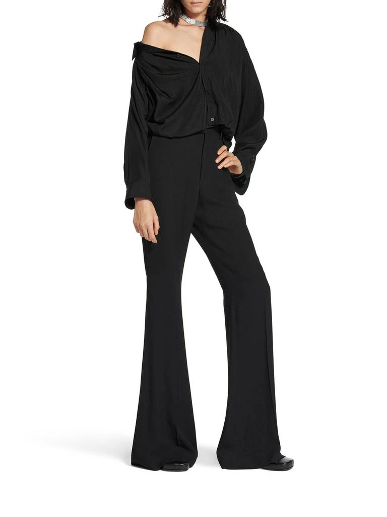 Balenciaga ONE SHOULDER SHIRT IN FLUID POPLIN 2