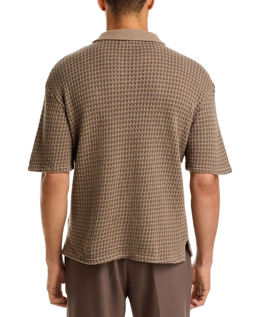 Officine Générale Regular Fit Knit Polo Shirt 3