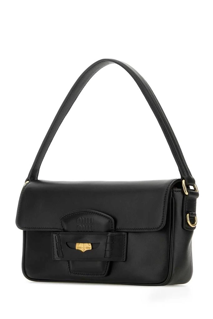 Miu Miu BLACK LEATHER HANDBAG 2