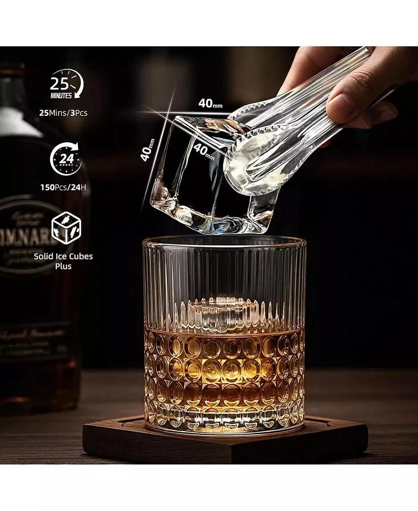 Cowsar Clear Ice Cube Maker, 3 Ice Cubes in 25 Min, for Whiskey 5