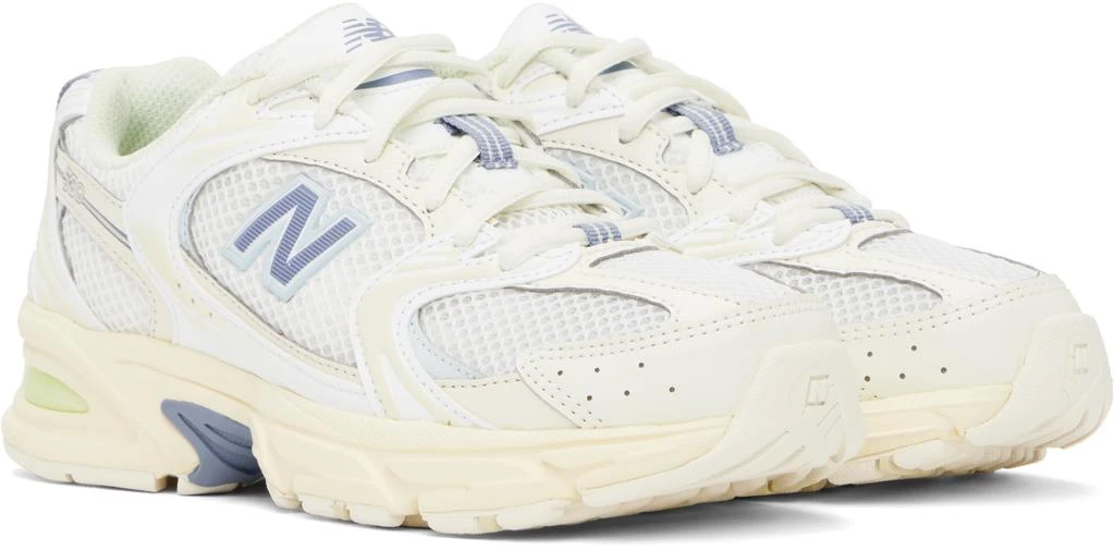 New Balance Off-White & Blue 530 Sneakers 4