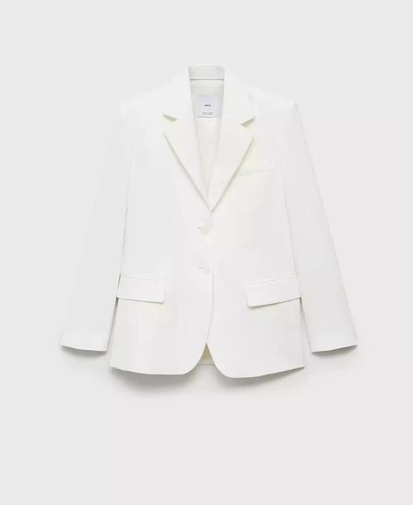 Mango Women's Straight Button Suit Blazer 5