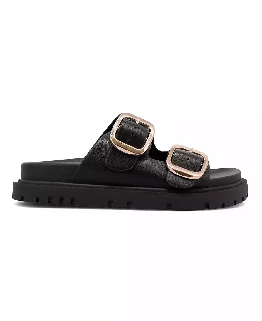 MIA Women's Gen Double Buckle Flat Slide Sandals 2