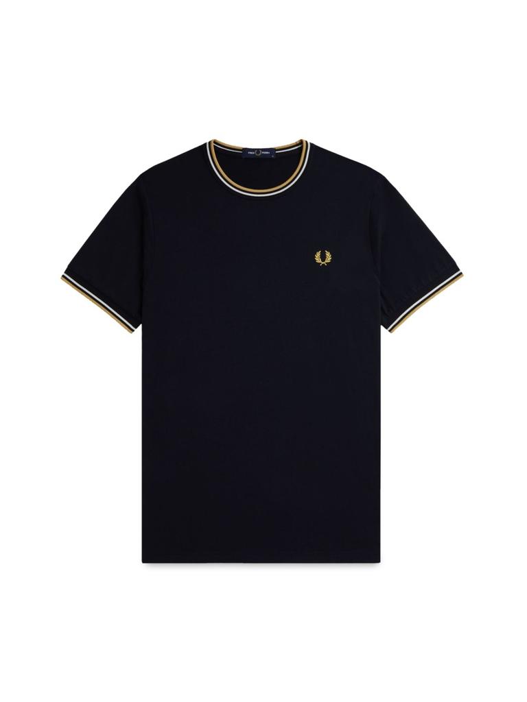 Tシャツ・カットソー FRED PERRY [Baseline] Twin Tipped T-Shirt 5JH350 Twin Tipped T-Shirt - Black | Men's T-Shirts | Fred Perry US