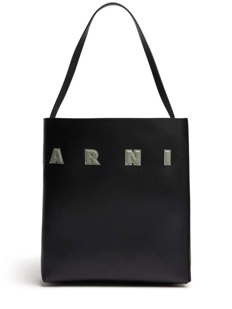 Marni Medium Museo Hobo Leather Tote Bag 1