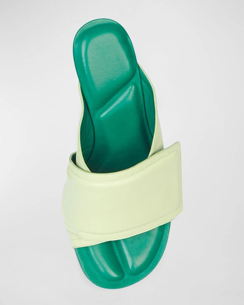 Jacquemus Les Mules Aqua Bicolor Lambskin Sandals 5
