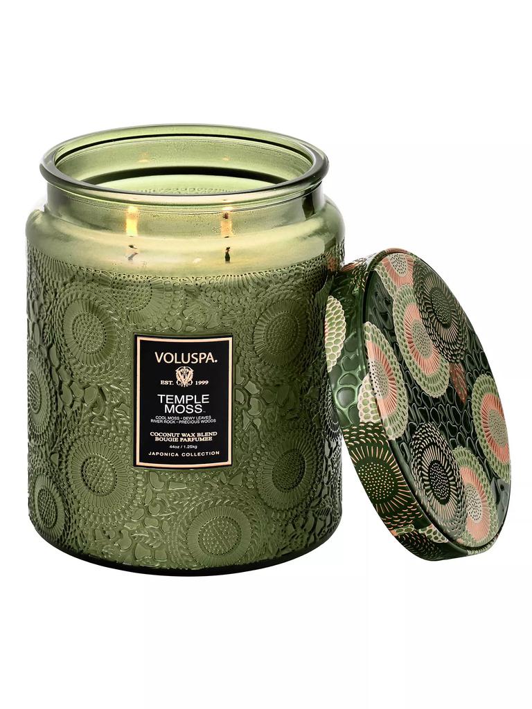 Voluspa Japonica Temple Moss Luxe Jar Candle